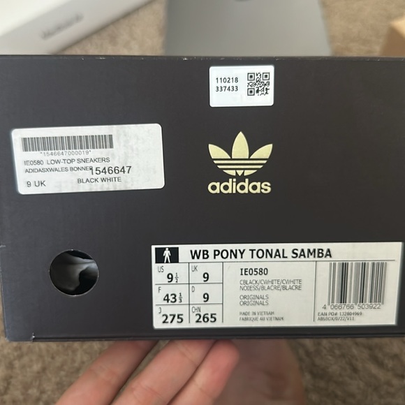 Wales Bonner X adidas Samba Pony Tonal Core Black - Picture 2 of 6